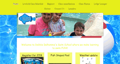 Desktop Screenshot of delhommeswimschool.com